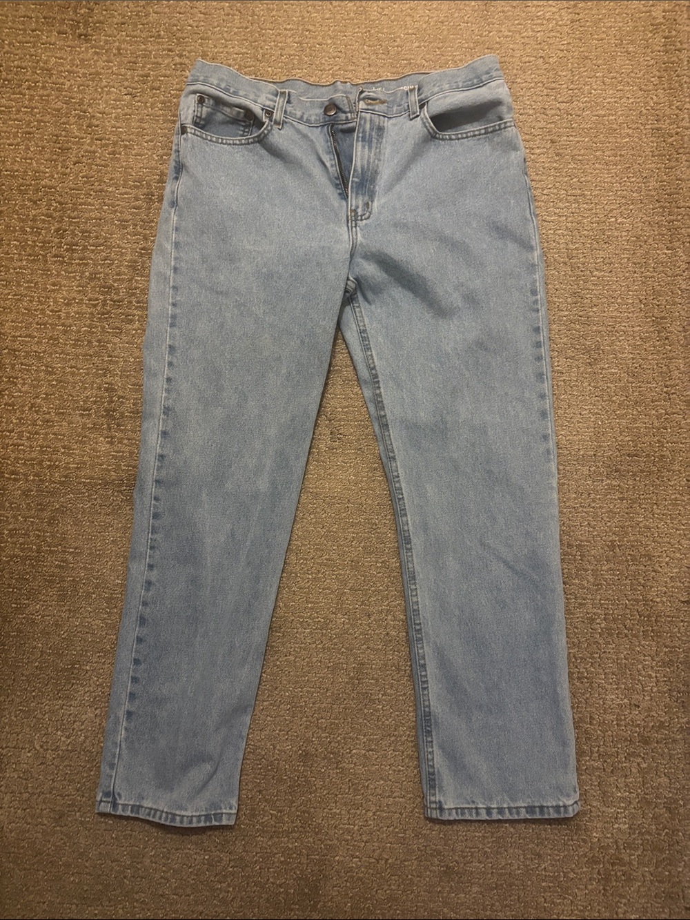 George Regular Fit Men’s Jeans 34x30 Light Wash Denim Pants